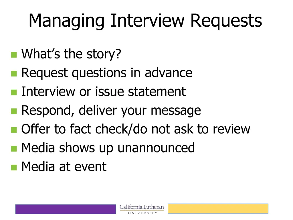 managing interview requests