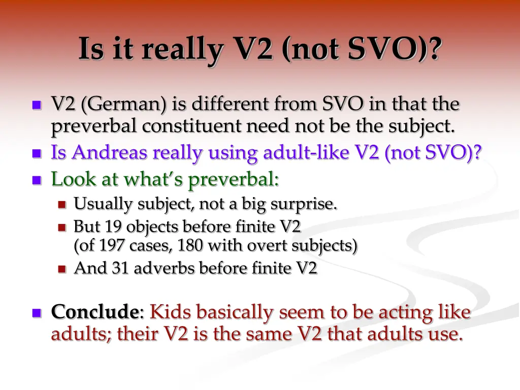 is it really v2 not svo