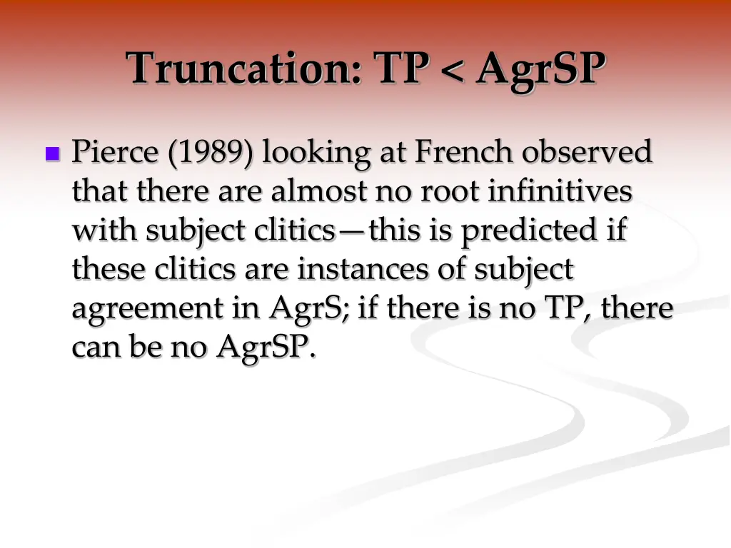 truncation tp agrsp