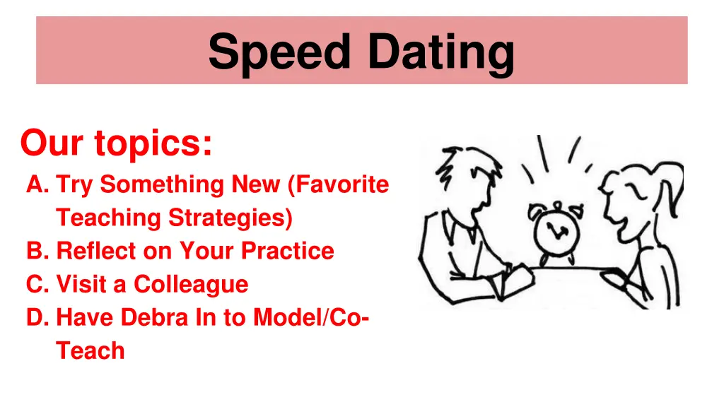 speed dating