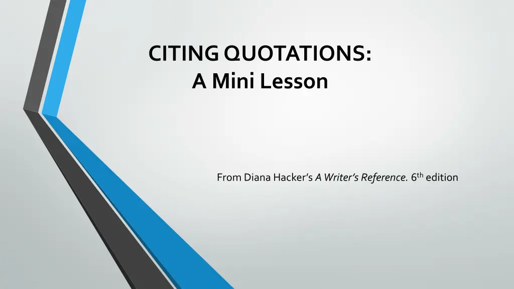 citing quotations a mini lesson