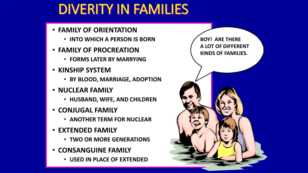 diverity in families diverity in families