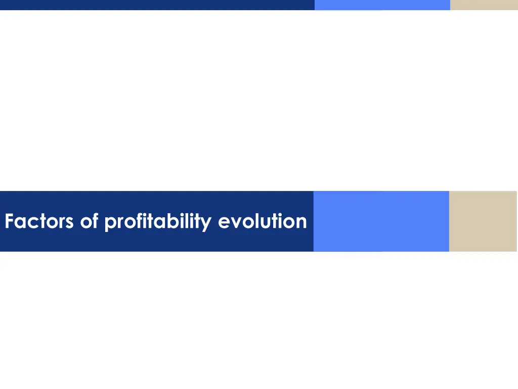 factors of profitability evolution