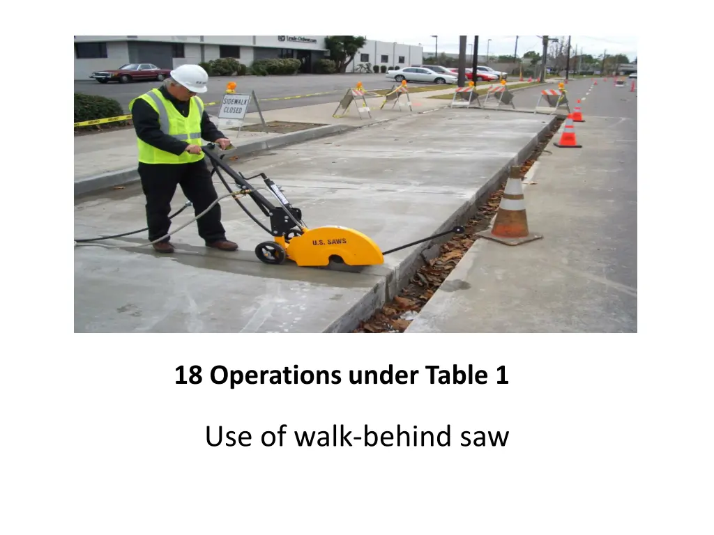 18 operations under table 1