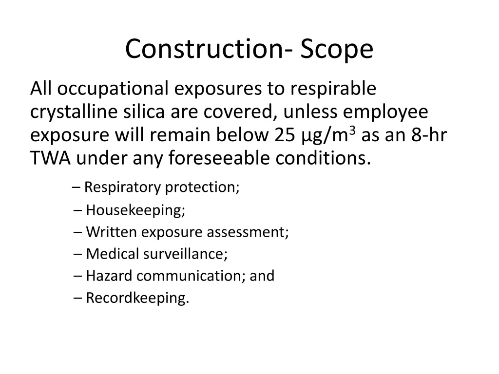 construction scope