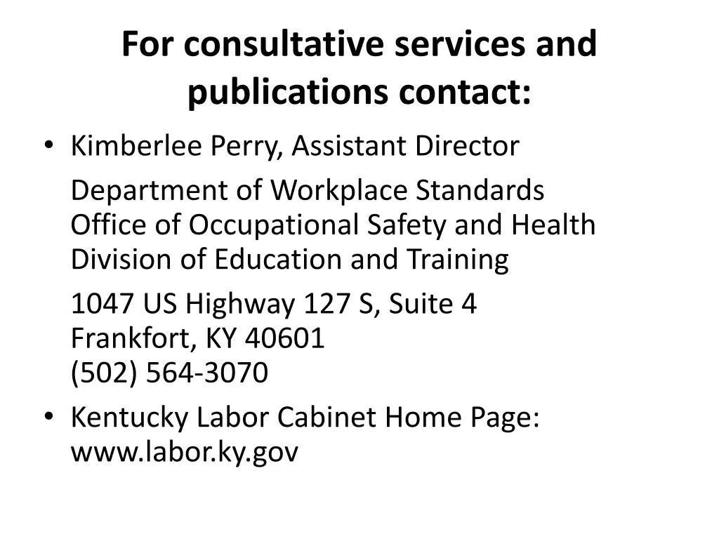 for consultative services and publications