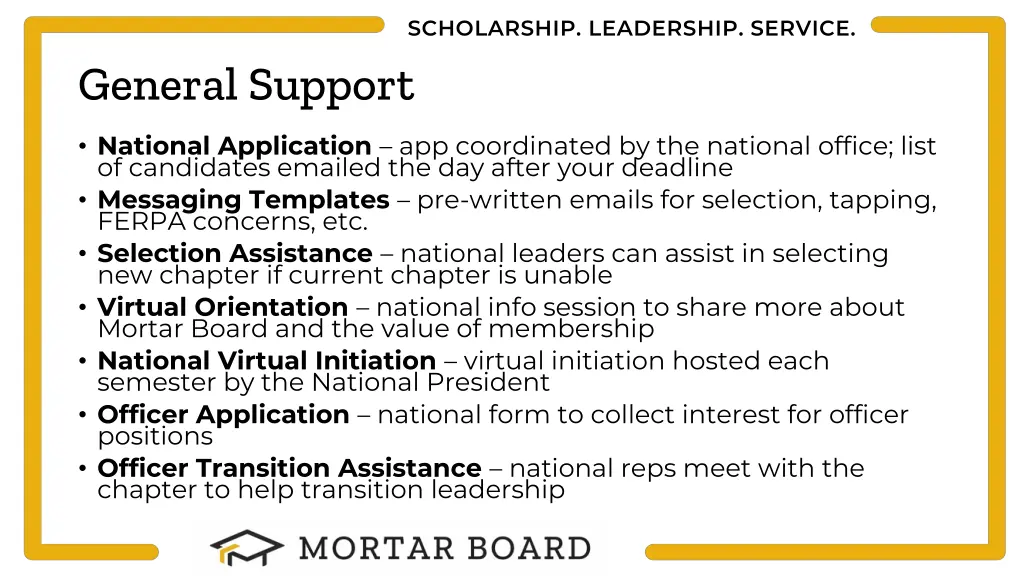 scholarship leadership service 22