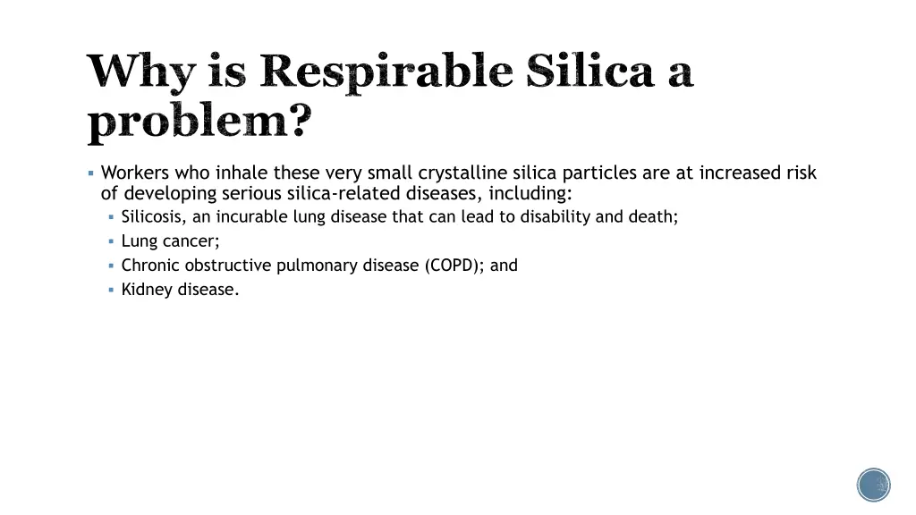 why is respirable silica a problem