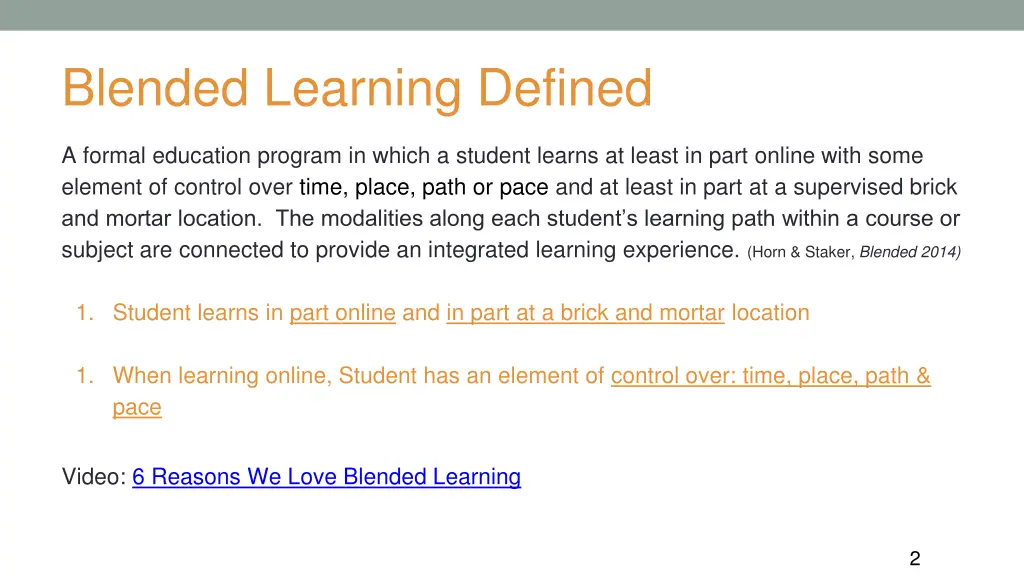 blended learning defined