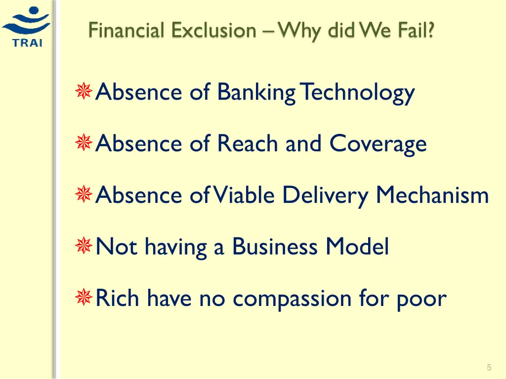 financial exclusion why did we fail