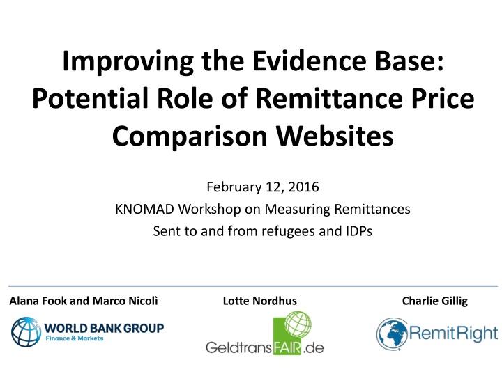 improving the evidence base potential role