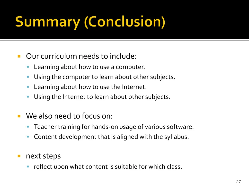 our curriculum needs to include learning about