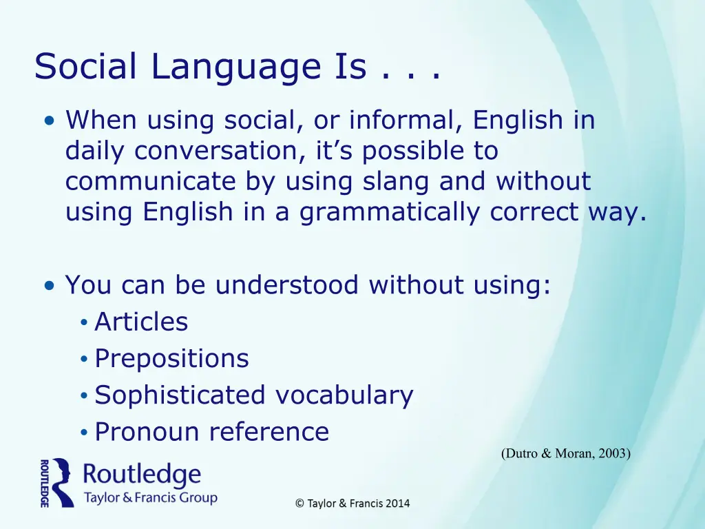 social language is