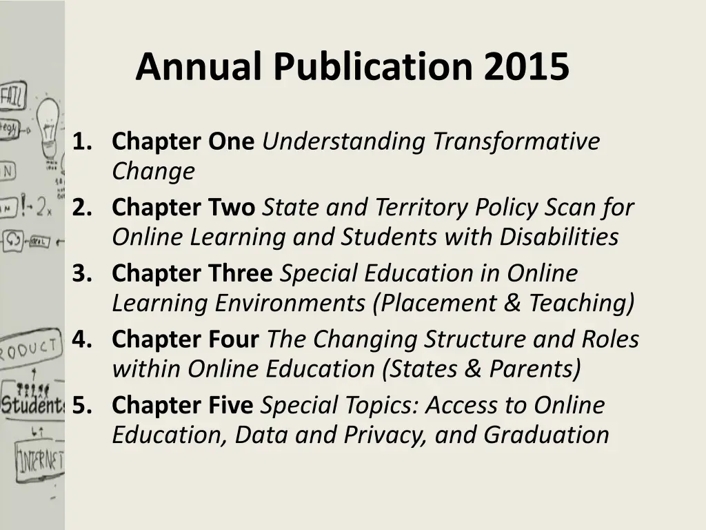 annual publication 2015