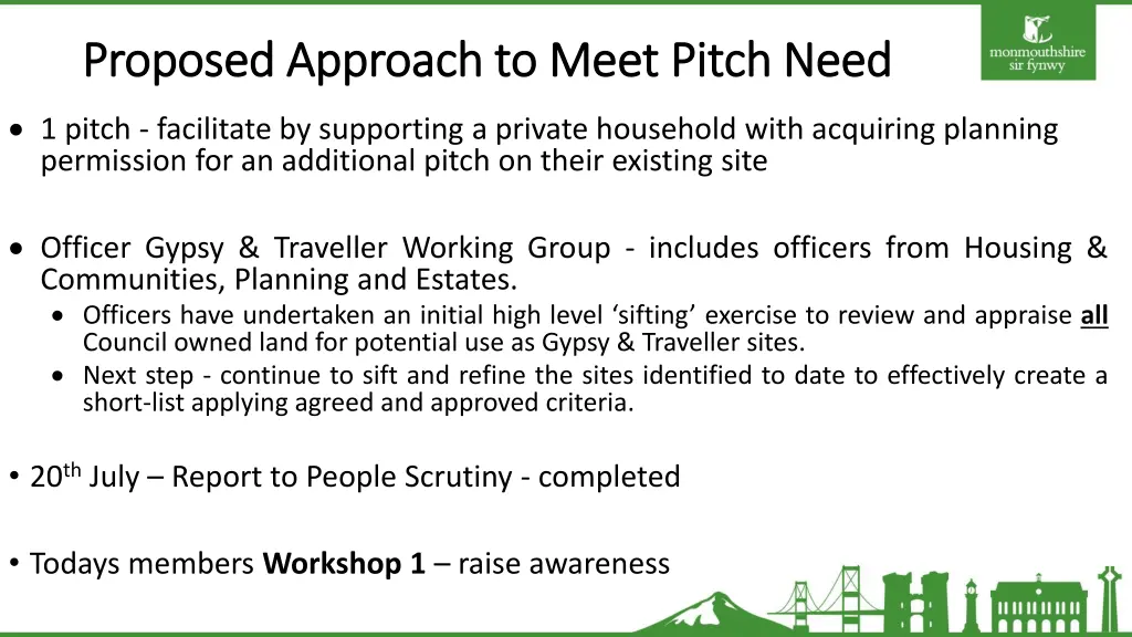 proposed approach to meet pitch need proposed