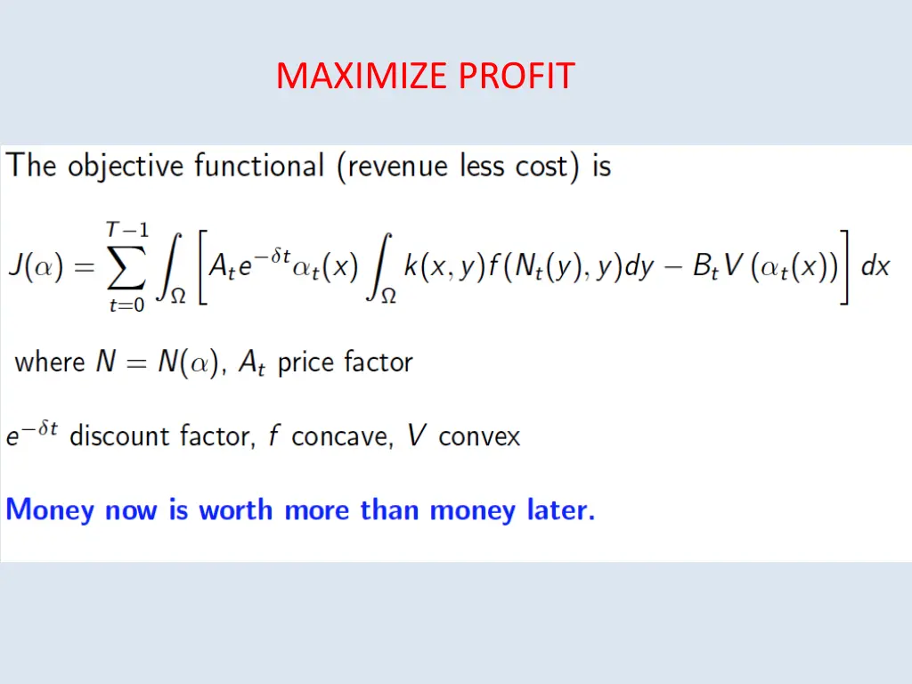 maximize profit