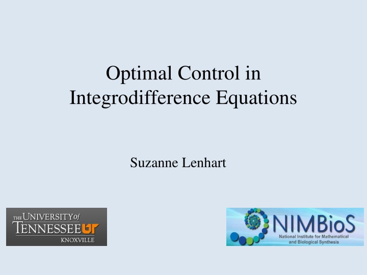 optimal control in integrodifference equations