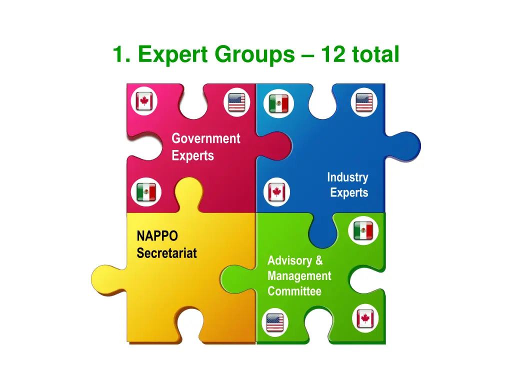 1 expert groups 12 total