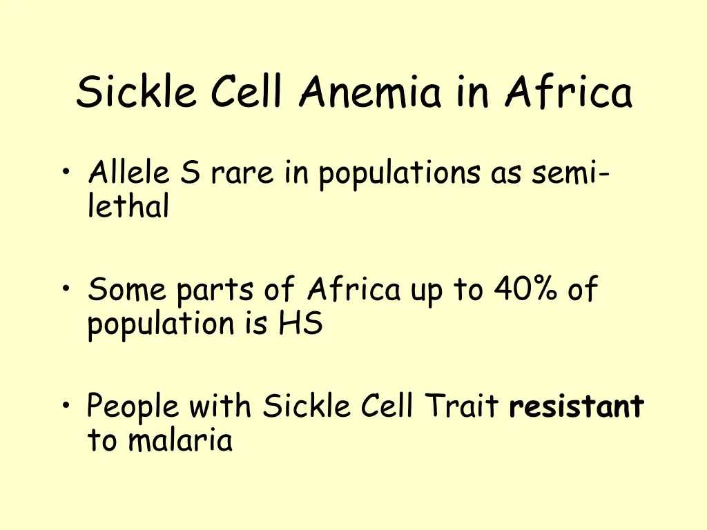 sickle cell anemia in africa