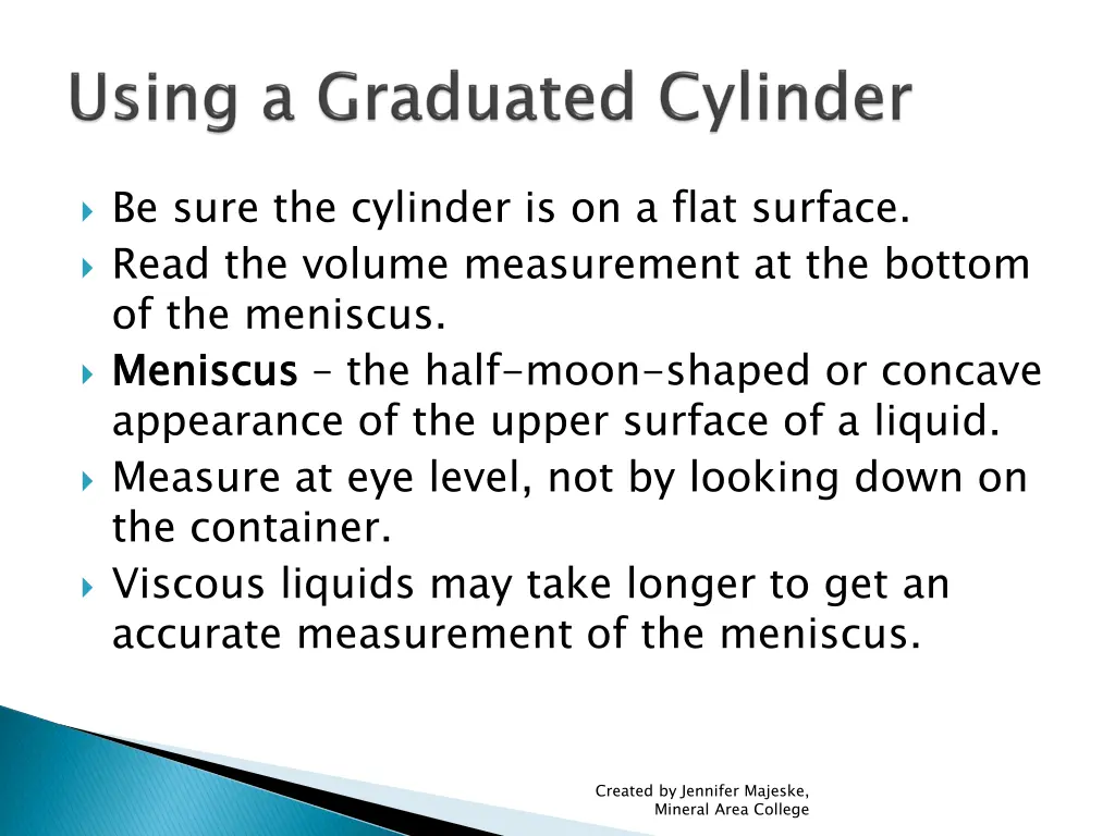 be sure the cylinder is on a flat surface read