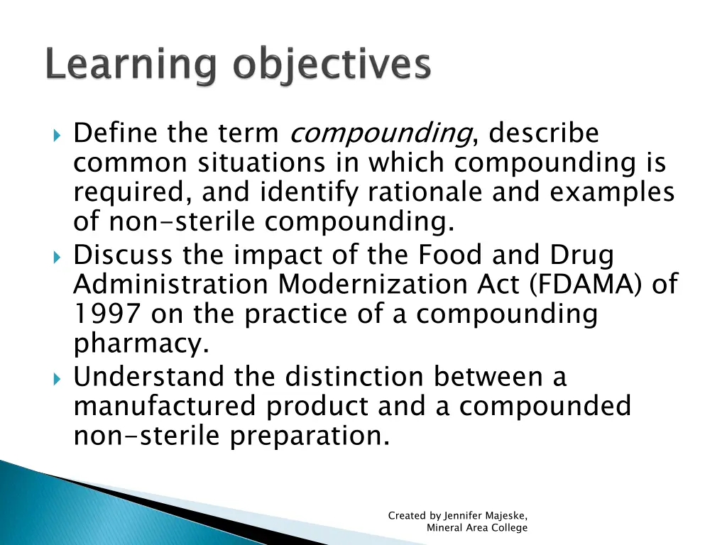 define the term compounding describe common