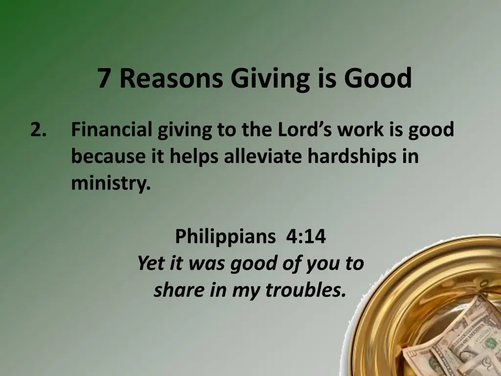 7 reasons giving is good 1