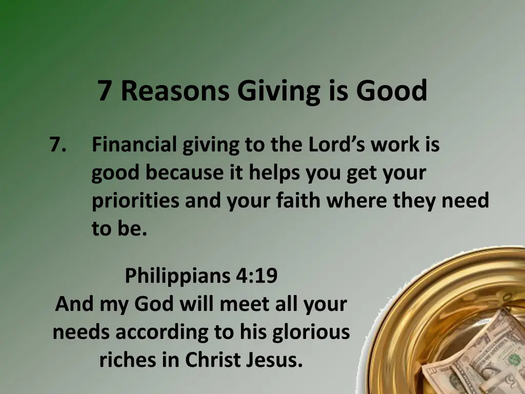 7 reasons giving is good 6