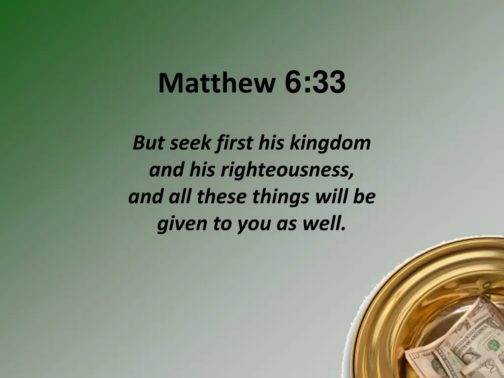 matthew 6 33