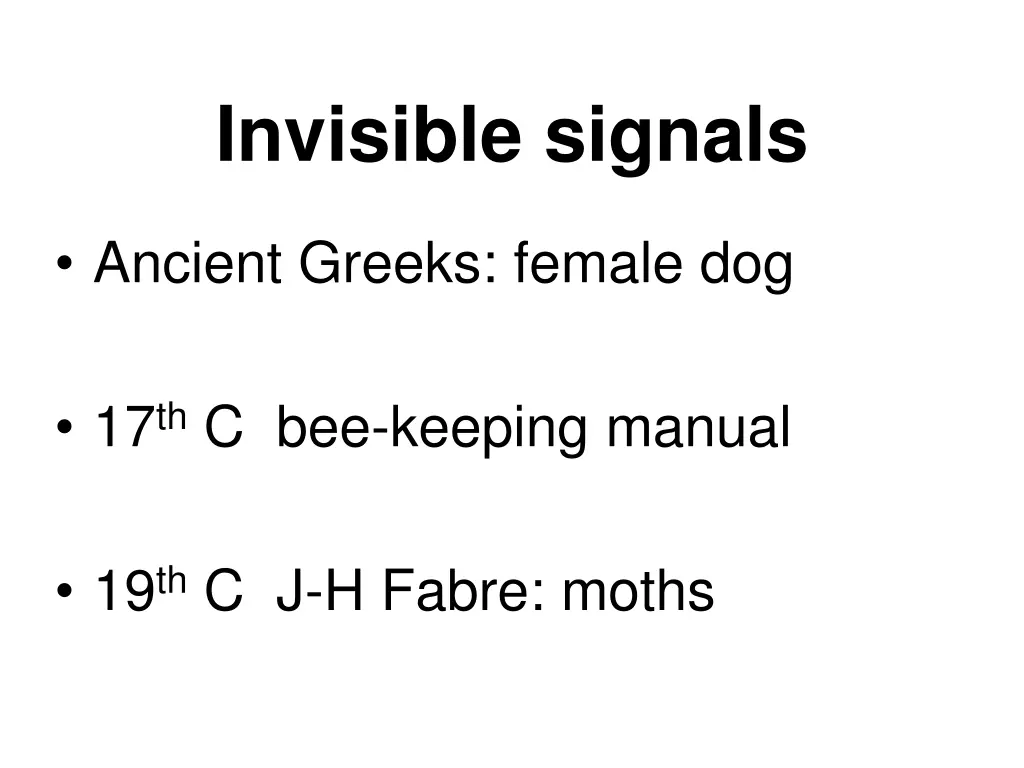 invisible signals