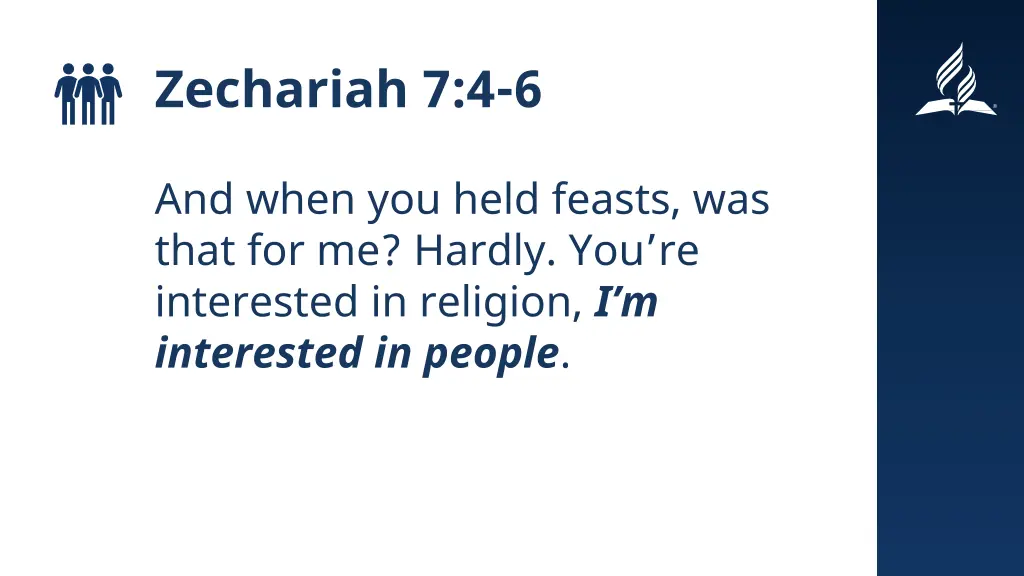 zechariah 7 4 6 1