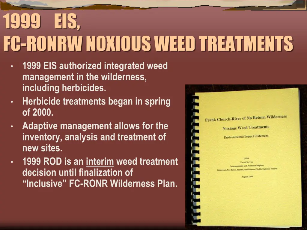 1999 eis fc ronrw noxious weed treatments