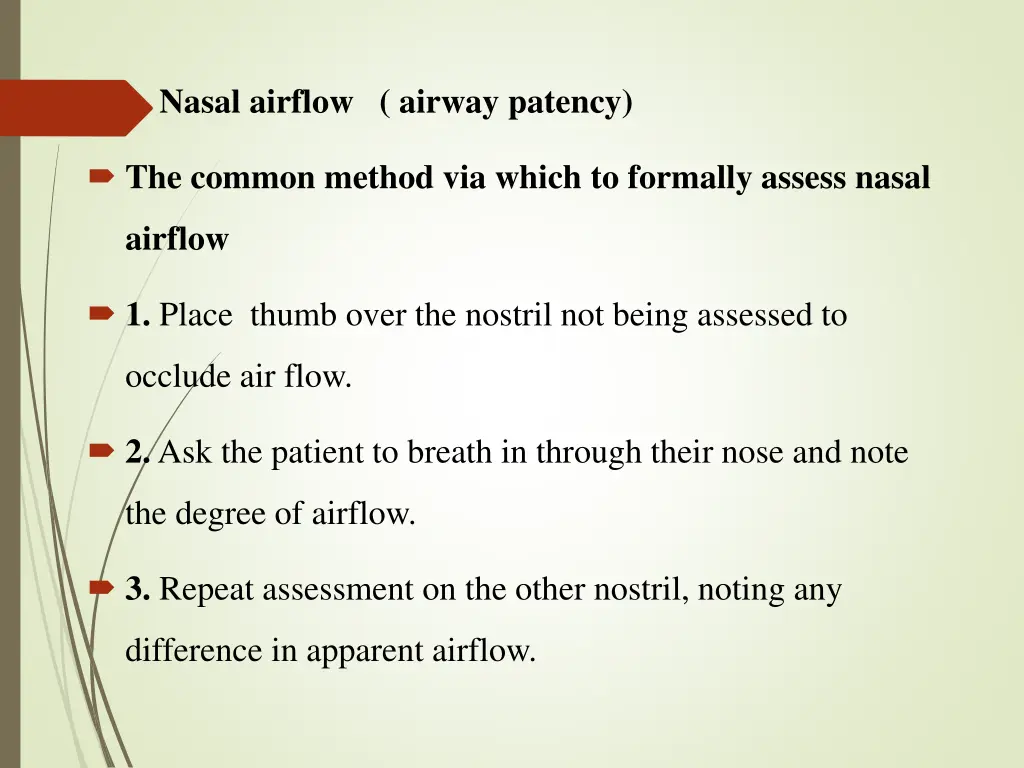 nasal airflow airway patency