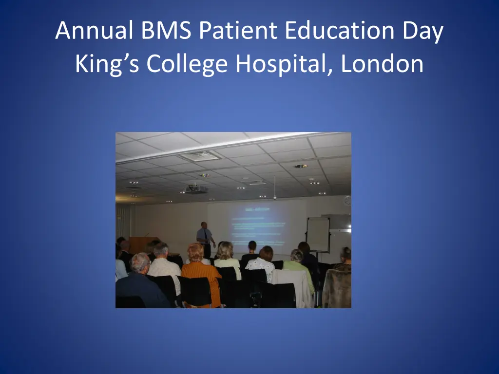 annual bms patient education day king s college