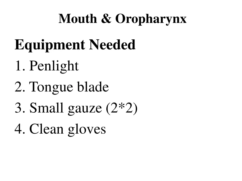 mouth oropharynx