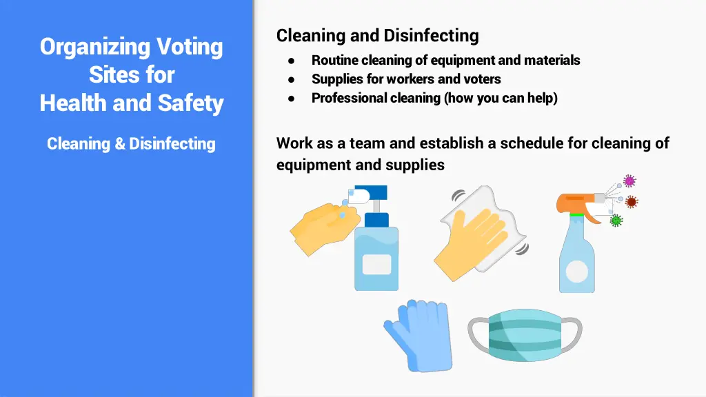 cleaning and disinfecting routine cleaning