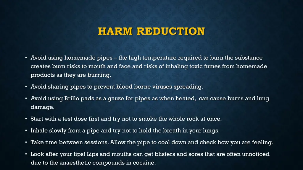 harm reduction