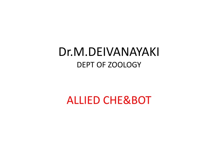 dr m deivanayaki dept of zoology