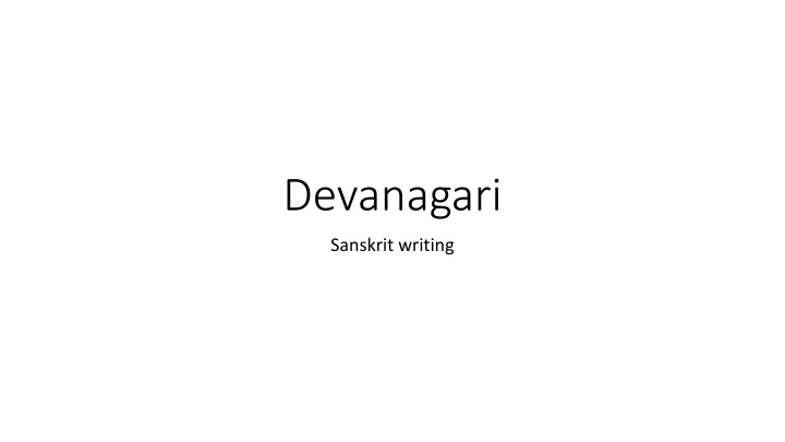 devanagari