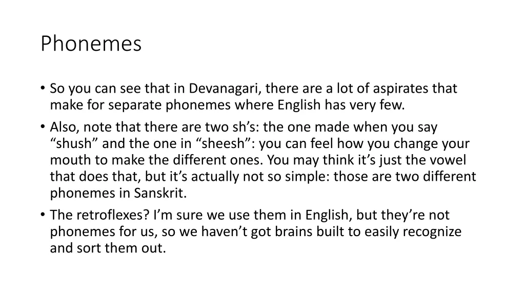 phonemes