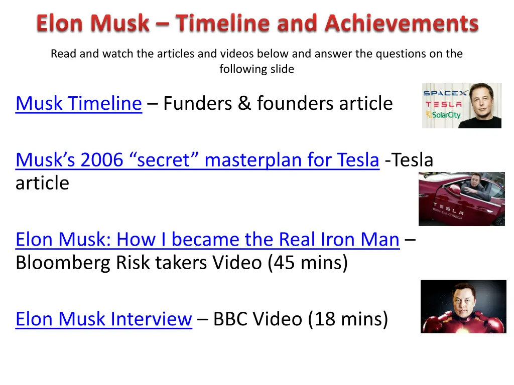 elon musk timeline and achievements