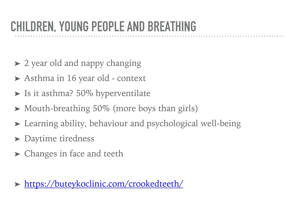 children young people and breathing