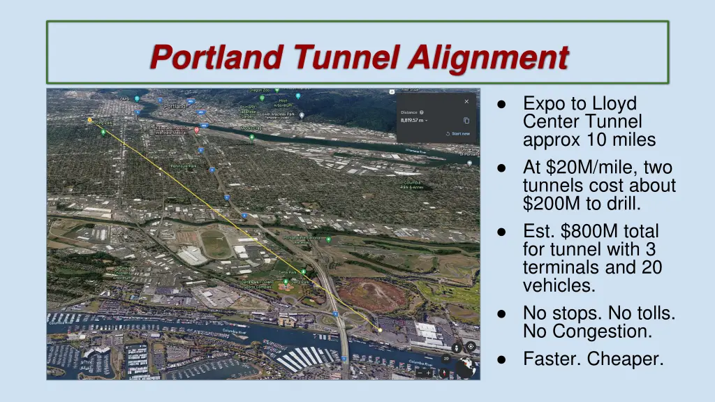 portland tunnel alignment