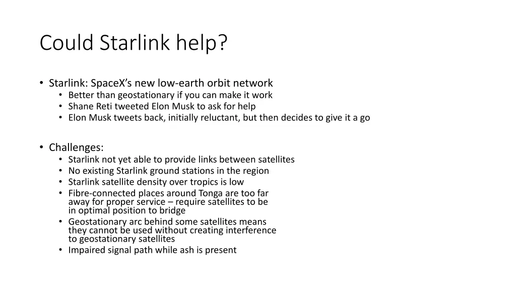 could starlink help