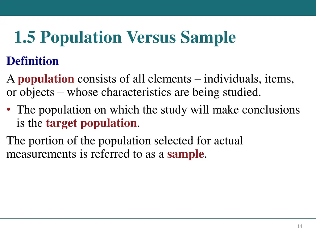 1 5 population versus sample