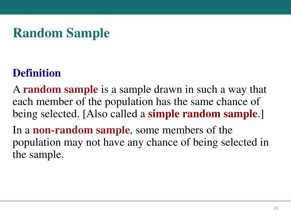 random sample