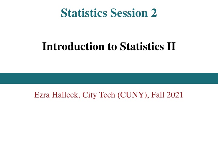 statistics session 2