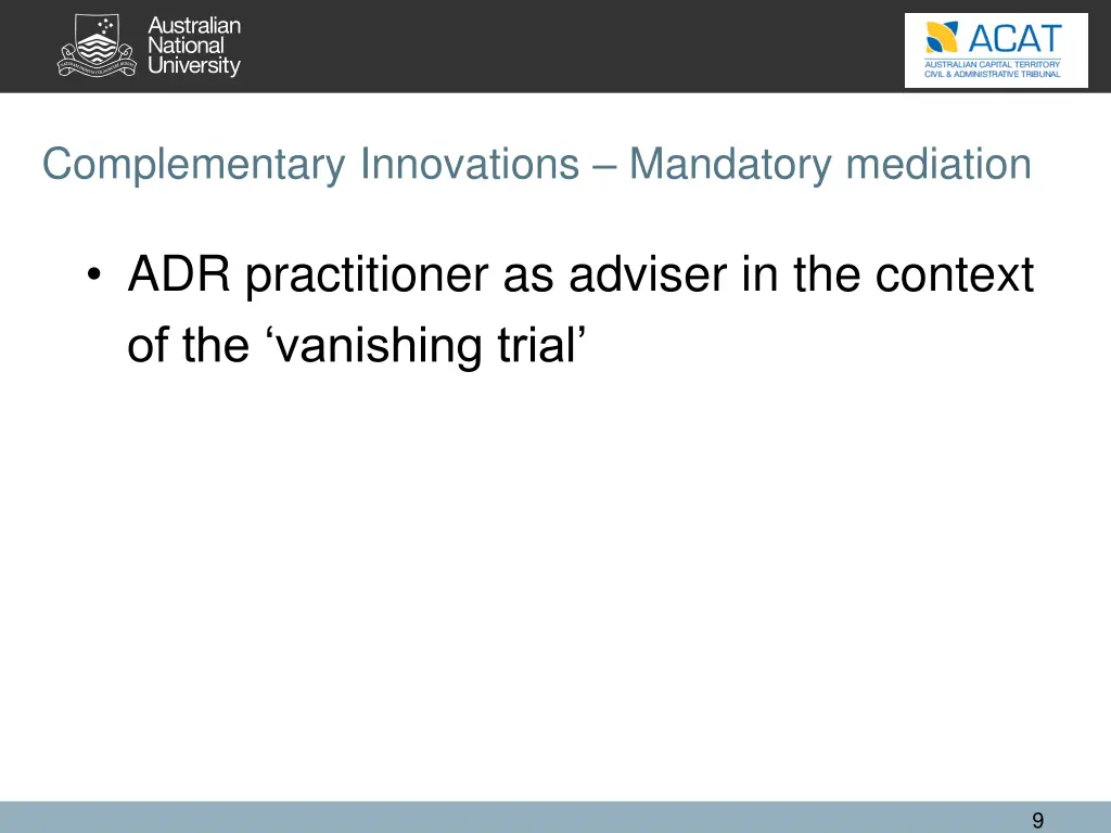 complementary innovations mandatory mediation 2