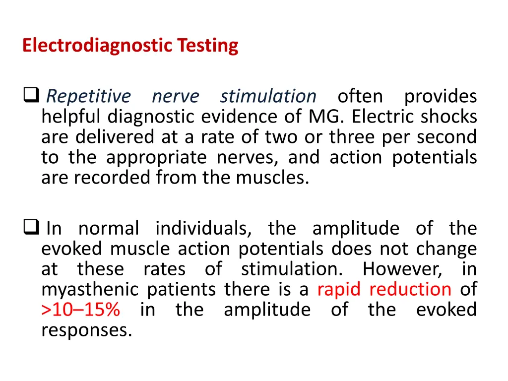 electrodiagnostic testing