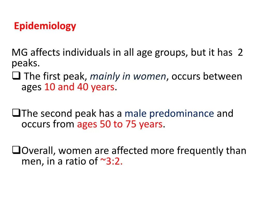 epidemiology