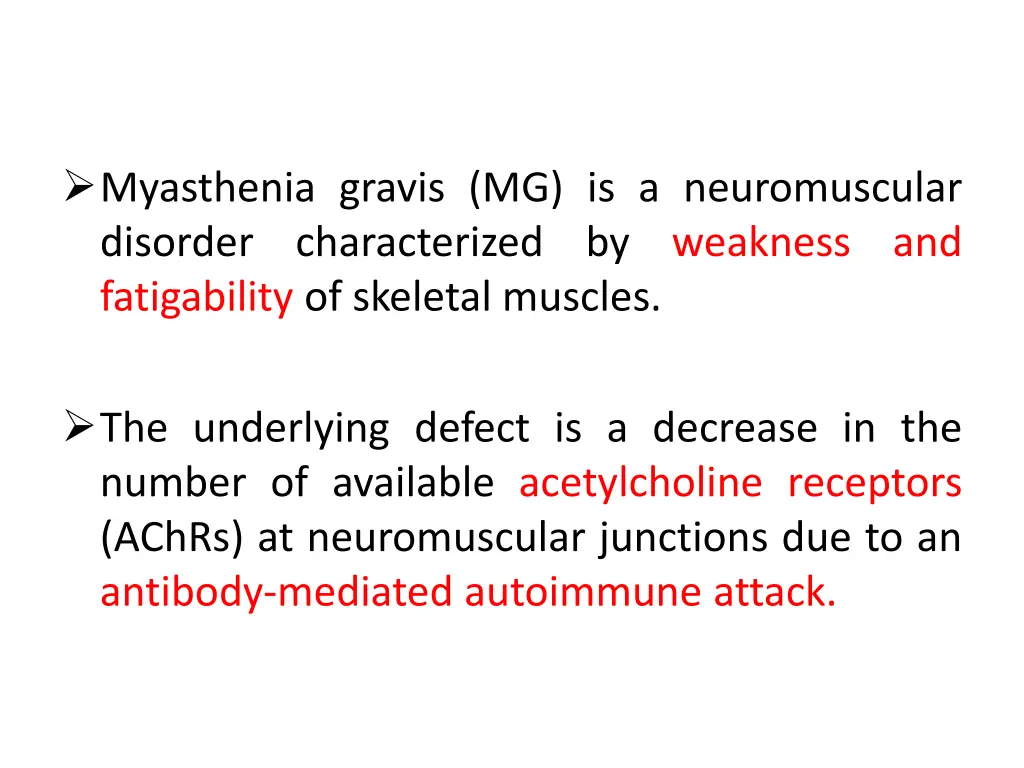 myasthenia gravis mg is a neuromuscular disorder